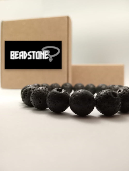 Black Lava Stone Bracelet